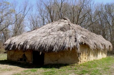 Mound Builder Type Wattle and Daub Dwelling