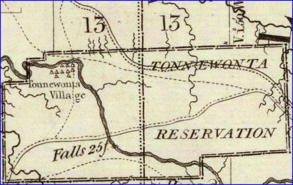 Early 1800s map of western NY