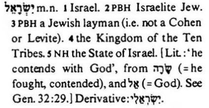 Israel according to Klein